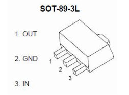SOT89-3 HT7550-1 100mA طاقة منخفضة LDO 24V في المعدات التي تعمل بالبطاريات