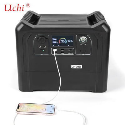 2400W 4800W محطة طاقة محمولة في الهواء الطلق 2560WH