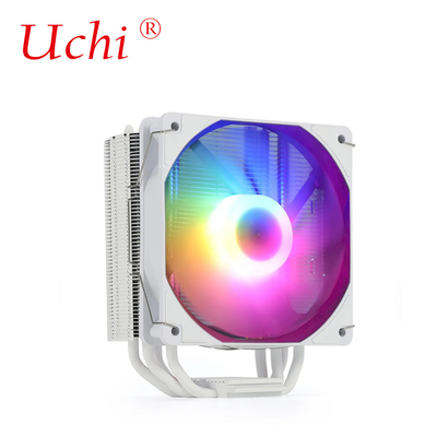 220 واط RGB أبيض ARGB وحدة المعالجة المركزية المبردة المروحة مع 6 أنابيب الحرارة لمعالجة خادم الكمبيوتر Lga1151 1155 1366 1700 2011 AMD FM AM3 AM4 AM5