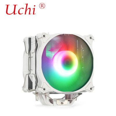 220 واط RGB أبيض ARGB وحدة المعالجة المركزية المبردة المروحة مع 6 أنابيب الحرارة لمعالجة خادم الكمبيوتر Lga1151 1155 1366 1700 2011 AMD FM AM3 AM4 AM5
