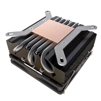 مشعّل أنابيب الحرارة I3 I5 I7 I9 Lga775 1150 1151 1155 1156 1700 1366 2011 AMD AM4 AM5 Universal Horizontal CPU Cooler Fan Black