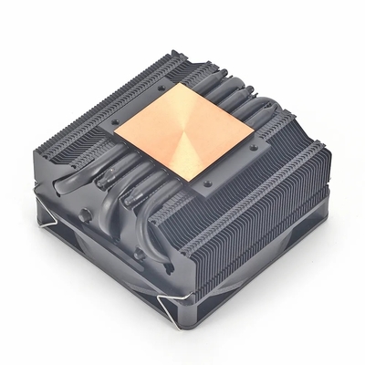 مشعّل أنابيب الحرارة I3 I5 I7 I9 Lga775 1150 1151 1155 1156 1700 1366 2011 AMD AM4 AM5 Universal Horizontal CPU Cooler Fan Black