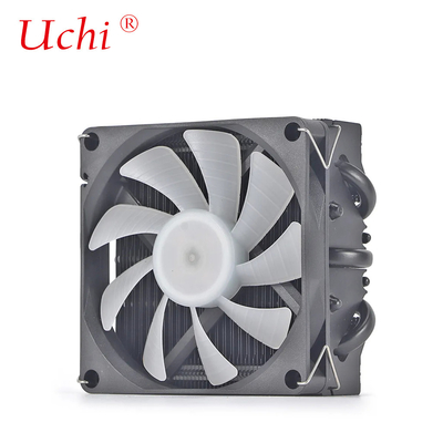 مشعّل أنابيب الحرارة I3 I5 I7 I9 Lga775 1150 1151 1155 1156 1700 1366 2011 AMD AM4 AM5 Universal Horizontal CPU Cooler Fan Black