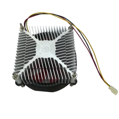 ساكن وحدة المعالجة الكمبيوتر Intel Processor Socket Lga775 115 مروحة غسيل الحرارة من الألومنيوم 3-Pin 4-Pin Pwm Function
