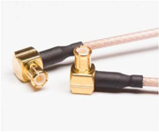 كابل IoT Coax 50 Ohm RG316 90 درجة MCX إلى MCX كابل الذكور