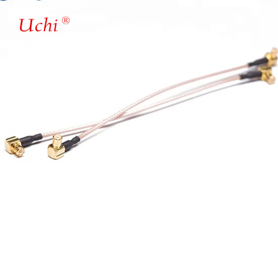 كابل IoT Coax 50 Ohm RG316 90 درجة MCX إلى MCX كابل الذكور
