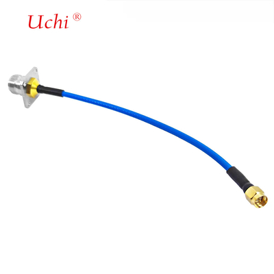 SMA الذكور وصلة إلى نوع N الإناث جاك فلنج لوحة توصيل الجسر للSS405 SS-405 سوبر فليكس RF كابل التمديد Pigtail
