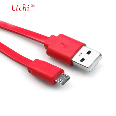 USB 3A نوع C كابل شاحن PVC شكل فليت نوع شحن سريع للهاتف المحمول كابل شاحن الهاتف المحمول