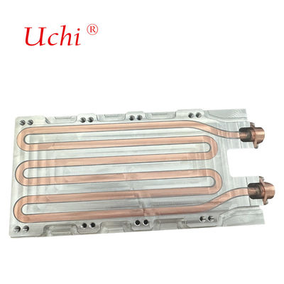 لوحة تبريد سائل مخصصة النحاس-الألومنيوم حوض التبريد الحراري لوحة تبريد المياه نظام تبريد لوحة البرد