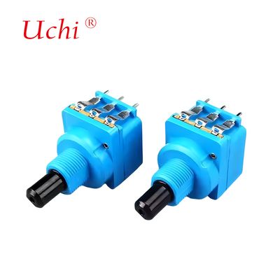 WH116AK Soild Copper Shaft Rotary Dimming Potentiometer With 10A Push-button Switch
