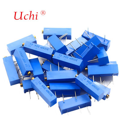 3006P 205 Metal Ceramic Fine-tuning Potentiometer, 2m Ohm With Knob, Precision Multi-turn Adjustable Potentiometer