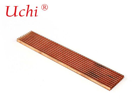 مشتت حراري بزعانف مطوية من النحاس يستفيد من الموصلية الحرارية الفائقة للنحاس